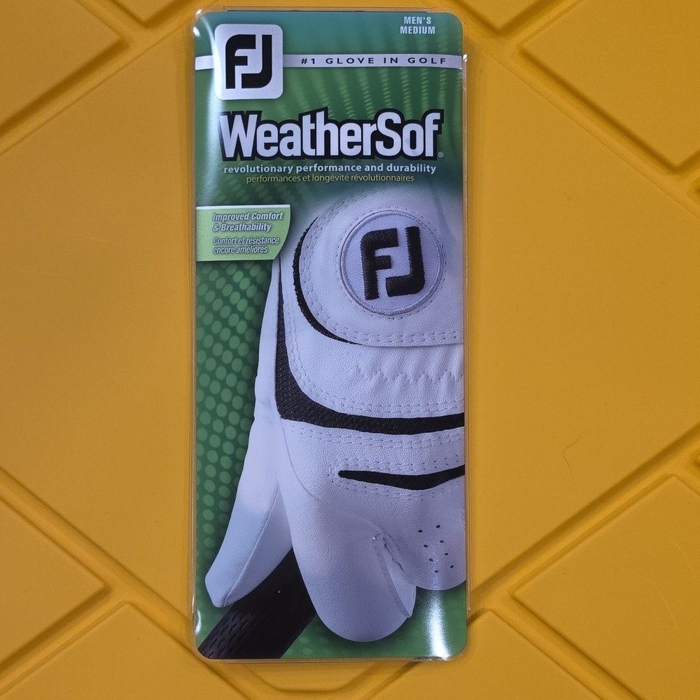 FootJoy WeatherSof Men's Medium Left Golf Glove White 66264E